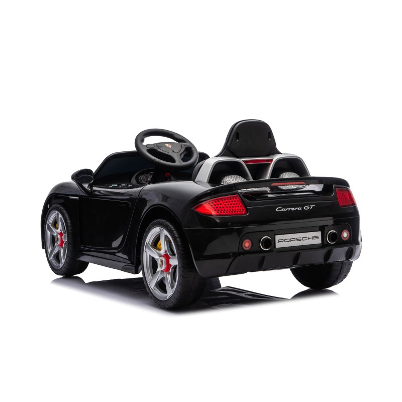 Battery operated car Porsche Carrera GT LUX  black, EVA wheels, leather seat