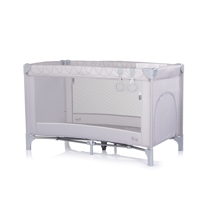 Foldable travel cot Capri platinum