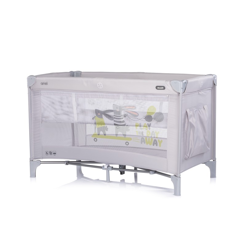 Foldable travel cot Ariel platinum