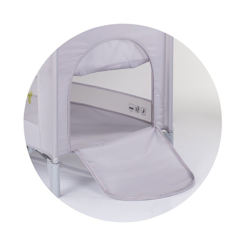 Foldable travel cot Ariel platinum