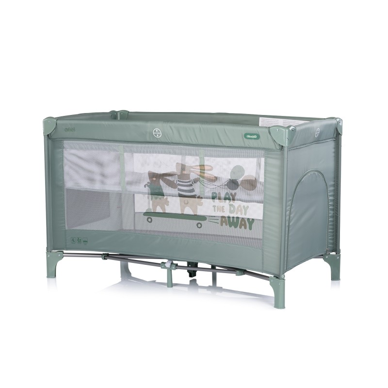 Foldable travel cot Ariel matcha