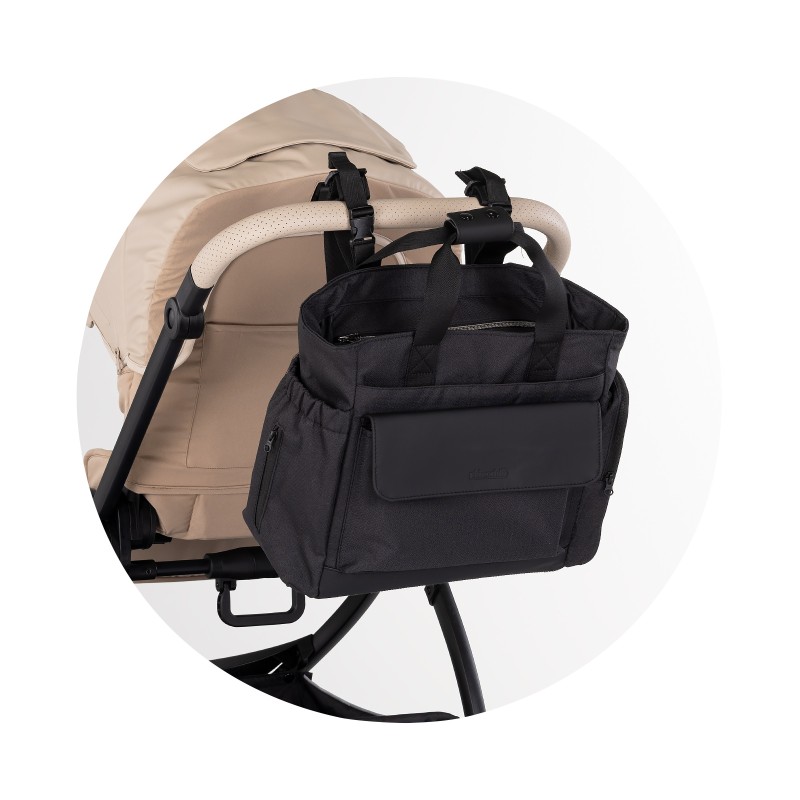 Diaper bag for stroller noir