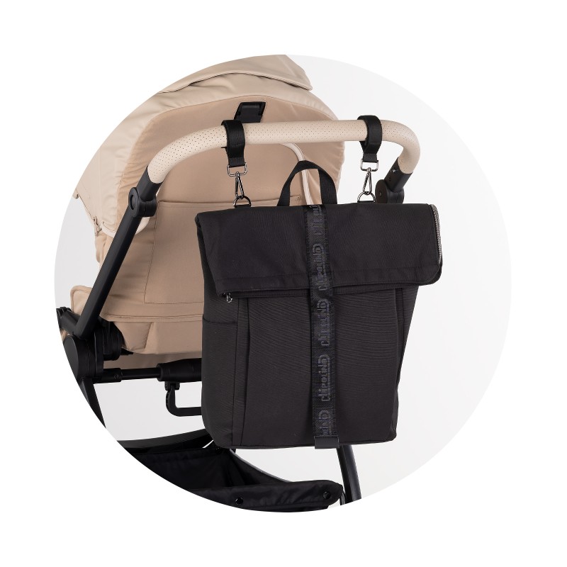 Backpack for stroller noir
