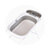 Bath tub with stand and tray with thermometer SLIM - grey