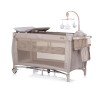 Foldable travel cot with changing pad Bella latte