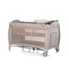 Foldable travel cot with changing pad Bella latte