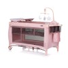 Foldable travel cot with changing pad Bella pink powder