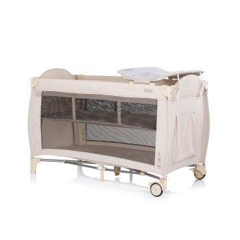 Foldable travel cot with changing pad Bella cashmere
