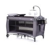 Foldable travel cot with changing pad Bella charcoal