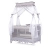 Foldable travel cot with mosquito net Palace platinum