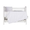 Beding set 5 pc. /Sheet, pillow case, pillow, duvet and duvet cover / grey stars