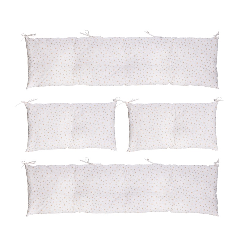 9-piece bedding set with duvet cover 60/120 beige stars