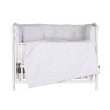9-piece bedding set with duvet cover 70/140 grey stars