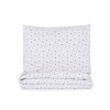 9-piece bedding set with duvet cover 60/120 grey stars