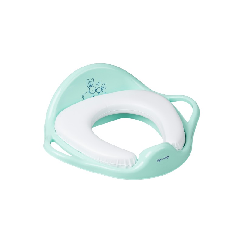Soft seat toilet trainer Little Bunnies mint