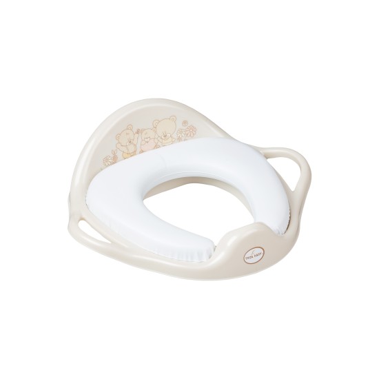 Soft seat toilet trainer Teddy Bear pearl beige Soft seat toilet trainer Teddy Bear pearl beige