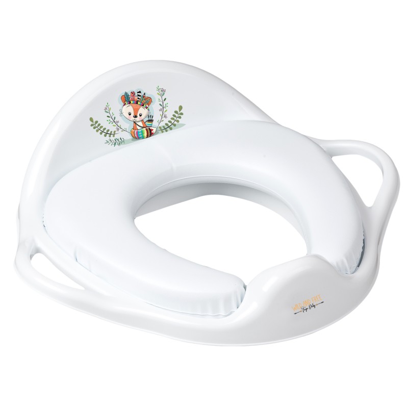 Soft toilet trainer WILD & FREE white LITTLE FOX