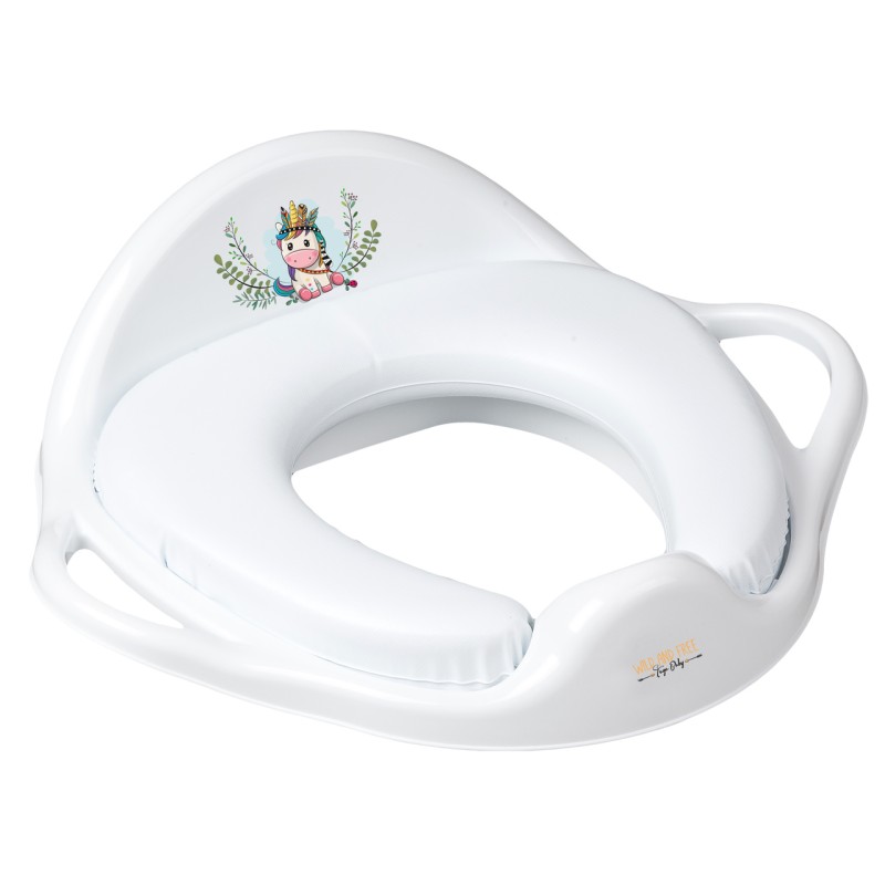 Soft toilet trainer WILD & FREE white UNICORN