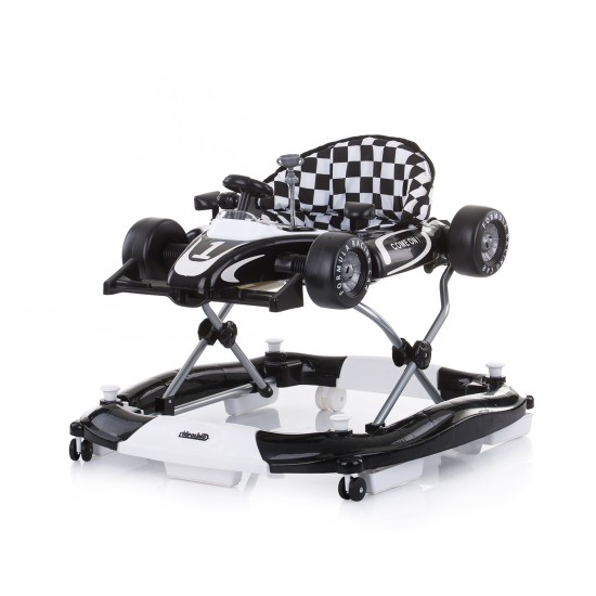 Multi functional baby walker Racer 4 in 1 - black/white Multi functional baby walker Racer 4 in 1 - black/white