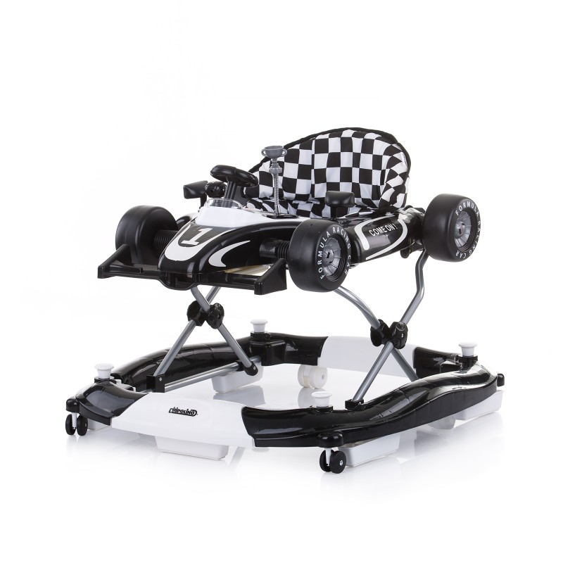 Multi functional baby walker Racer 4 in 1 - black/white
