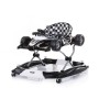 Multi functional baby walker "Racer" 4 in 1 - black/white