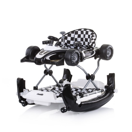 Multi functional baby walker Racer 4 in 1 - black/white Multi functional baby walker Racer 4 in 1 - black/white