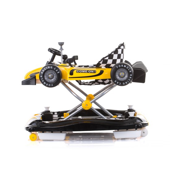 Multi functional baby walker Racer 4 in 1 - yellow Multi functional baby walker Racer 4 in 1 - yellow