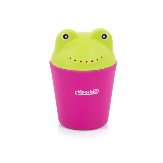 Rinse bath cup Froggy pink