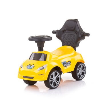 Ride on car with handle Turbo yellow