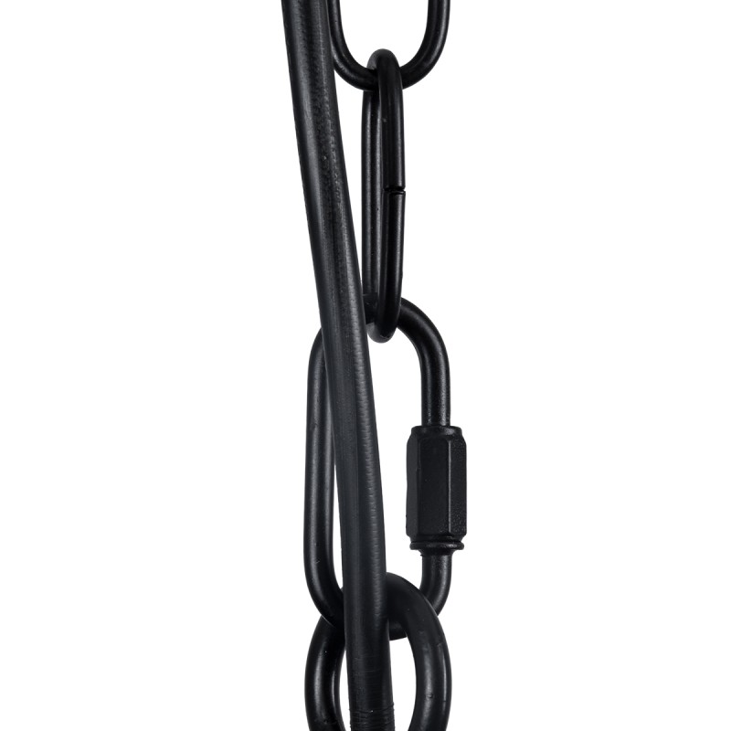 GLOBOSTAR® PENNSYLVANIA 00542 Vintage Κρεμαστό Φωτιστικό Οροφής με Ντουί 8 x E14 AC 220-240V IP20 - Μαύρο & Μπεζ - Μ64 x Π64 x Υ63cm