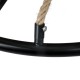 GLOBOSTAR® PENNSYLVANIA 00542 Vintage Κρεμαστό Φωτιστικό Οροφής με Ντουί 8 x E14 AC 220-240V IP20 - Μαύρο & Μπεζ - Μ64 x Π64 x Υ63cm