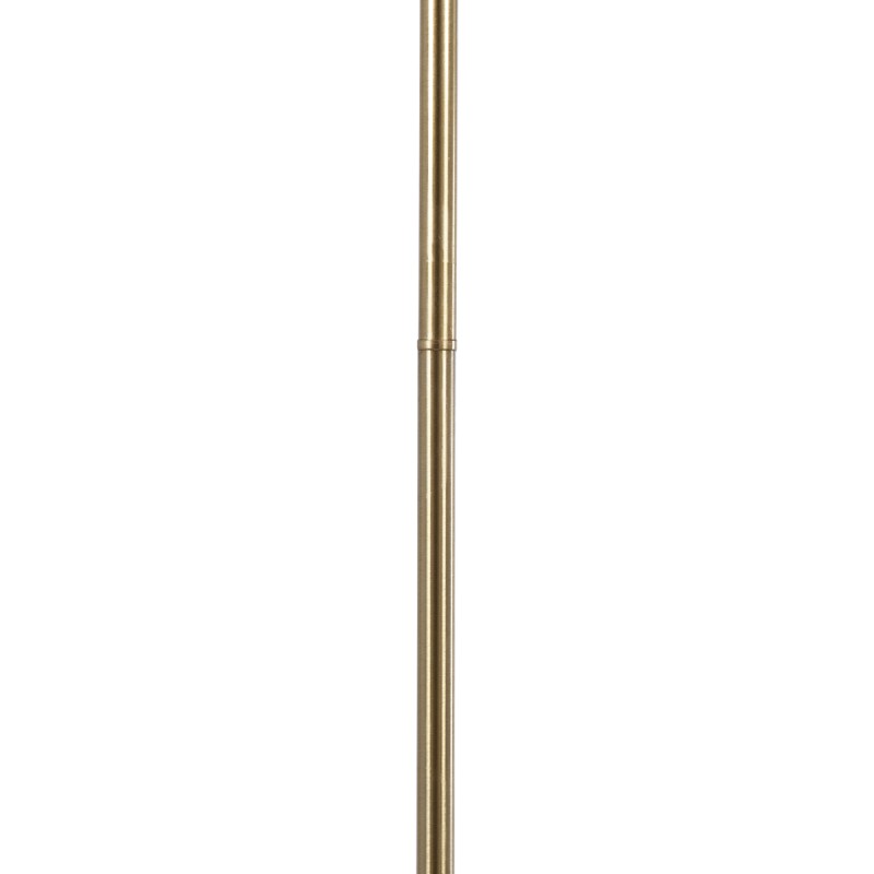 GloboStar® HUDSON 00500 Μοντέρνο Επιδαπέδιο Φωτιστικό Μονόφωτο 1 x E27 IP20 Χρυσό Αλουμίνιο με Λευκό Πλαστικό - Μ20 x Π20 x Υ177cm