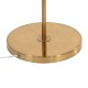 GloboStar® HUDSON 00500 Μοντέρνο Επιδαπέδιο Φωτιστικό Μονόφωτο 1 x E27 IP20 Χρυσό Αλουμίνιο με Λευκό Πλαστικό - Μ20 x Π20 x Υ177cm