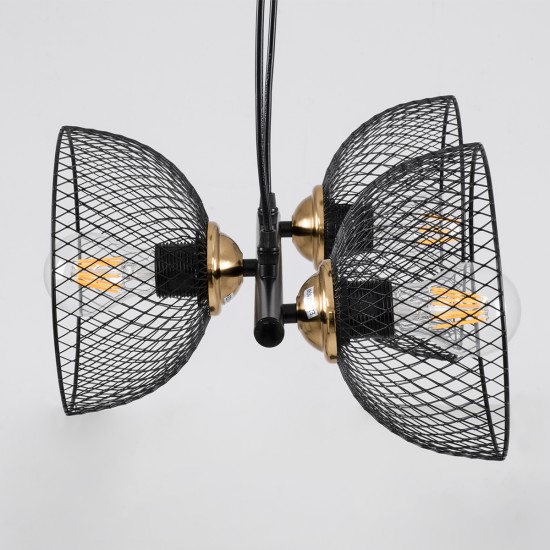 GloboStar® VERONA 00586 Μοντέρνο Κρεμαστό Φωτιστικό Ράγα Τρίφωτο 3 x E27 IP20 Μαύρο & Χρυσό Μέταλλο - Μ50 x Π28 x Υ20cm GloboStar® VERONA 00586 Μοντέρνο Κρεμαστό Φωτιστικό Ράγα Τρίφωτο 3 x E27 IP20 Μαύρο & Χρυσό Μέταλλο - Μ50 x Π28 x Υ20cm
