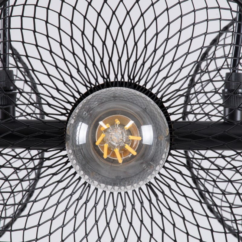 GloboStar® VERONA 00586 Μοντέρνο Κρεμαστό Φωτιστικό Ράγα Τρίφωτο 3 x E27 IP20 Μαύρο & Χρυσό Μέταλλο - Μ50 x Π28 x Υ20cm