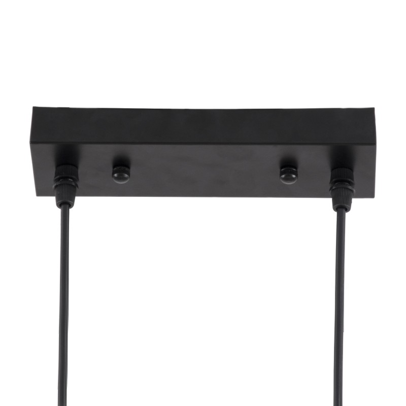 GloboStar® VERONA 00586 Μοντέρνο Κρεμαστό Φωτιστικό Ράγα Τρίφωτο 3 x E27 IP20 Μαύρο & Χρυσό Μέταλλο - Μ50 x Π28 x Υ20cm