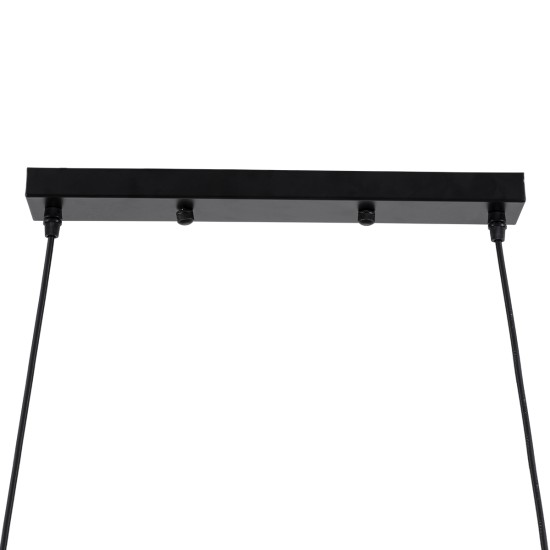 GloboStar® VERONA 00588 Μοντέρνο Κρεμαστό Φωτιστικό Ράγα Πολύφωτο 9 x E27 Μαύρο & Χρυσό Μέταλλο - Μ140 x Π28 x Υ20cm GloboStar® VERONA 00588 Μοντέρνο Κρεμαστό Φωτιστικό Ράγα Πολύφωτο 9 x E27 Μαύρο & Χρυσό Μέταλλο - Μ140 x Π28 x Υ20cm