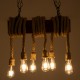 GloboStar® VIKING 00606 Vintage Κρεμαστό Φωτιστικό Ανάρτηση Πολύφωτο 6 x E27 IP20 Μαύρο Μέταλλο, Καφε Ξύλο με Μπεζ Σχοινί - Μ53 x Π11 x Υ96cm έως Y220cm max GloboStar® VIKING 00606 Vintage Κρεμαστό Φωτιστικό Ανάρτηση Πολύφωτο 6 x E27 IP20 Μαύρο Μέταλλο, Καφε Ξύλο με Μπεζ Σχοινί - Μ53 x Π11 x Υ96cm έως Y220cm max