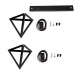 GloboStar® TRIANGLE 00611 Μοντέρνο Κρεμαστό Φωτιστικό Ράγα Δίφωτο 2 x E27 IP20 Μαύρο Μέταλλο - Μ60 x Π22 x Y130cm GloboStar® TRIANGLE 00611 Μοντέρνο Κρεμαστό Φωτιστικό Ράγα Δίφωτο 2 x E27 IP20 Μαύρο Μέταλλο - Μ60 x Π22 x Y130cm