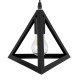 GloboStar® TRIANGLE 00611 Μοντέρνο Κρεμαστό Φωτιστικό Ράγα Δίφωτο 2 x E27 IP20 Μαύρο Μέταλλο - Μ60 x Π22 x Y130cm GloboStar® TRIANGLE 00611 Μοντέρνο Κρεμαστό Φωτιστικό Ράγα Δίφωτο 2 x E27 IP20 Μαύρο Μέταλλο - Μ60 x Π22 x Y130cm