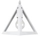 GloboStar® TRIANGLE 00612 Μοντέρνο Κρεμαστό Φωτιστικό Ράγα Δίφωτο 2 x E27 IP20 Λευκό Μέταλλο - Μ60 x Π22 x Y130cm GloboStar® TRIANGLE 00612 Μοντέρνο Κρεμαστό Φωτιστικό Ράγα Δίφωτο 2 x E27 IP20 Λευκό Μέταλλο - Μ60 x Π22 x Y130cm