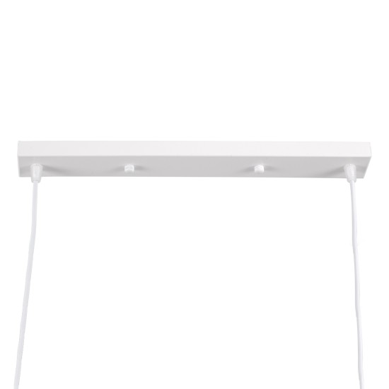 GloboStar® TRIANGLE 00612 Μοντέρνο Κρεμαστό Φωτιστικό Ράγα Δίφωτο 2 x E27 IP20 Λευκό Μέταλλο - Μ60 x Π22 x Y130cm GloboStar® TRIANGLE 00612 Μοντέρνο Κρεμαστό Φωτιστικό Ράγα Δίφωτο 2 x E27 IP20 Λευκό Μέταλλο - Μ60 x Π22 x Y130cm