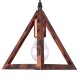 GloboStar® TRIANGLE 00613 Μοντέρνο Κρεμαστό Φωτιστικό Ράγα Δίφωτο 2 x E27 IP20 Χάλκινο Μέταλλο - Μ60 x Π22 x Y130cm GloboStar® TRIANGLE 00613 Μοντέρνο Κρεμαστό Φωτιστικό Ράγα Δίφωτο 2 x E27 IP20 Χάλκινο Μέταλλο - Μ60 x Π22 x Y130cm