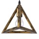 GloboStar® TRIANGLE 00614 Μοντέρνο Κρεμαστό Φωτιστικό Ράγα Δίφωτο 2 x E27 IP20 Μπρούτζινο Μέταλλο - Μ60 x Π22 x Y130cm GloboStar® TRIANGLE 00614 Μοντέρνο Κρεμαστό Φωτιστικό Ράγα Δίφωτο 2 x E27 IP20 Μπρούτζινο Μέταλλο - Μ60 x Π22 x Y130cm
