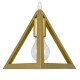 GloboStar® TRIANGLE 00615 Μοντέρνο Κρεμαστό Φωτιστικό Ράγα Δίφωτο 2 x E27 IP20 Χρυσό Μέταλλο - Μ60 x Π22 x Y130cm GloboStar® TRIANGLE 00615 Μοντέρνο Κρεμαστό Φωτιστικό Ράγα Δίφωτο 2 x E27 IP20 Χρυσό Μέταλλο - Μ60 x Π22 x Y130cm