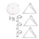 GloboStar® TRIANGLE 00617 Μοντέρνο Κρεμαστό Φωτιστικό Πλέγμα Τρίφωτο 3 x E27 IP20 Λευκό Μέταλλο - Μ49 x Π49 x Y130cm GloboStar® TRIANGLE 00617 Μοντέρνο Κρεμαστό Φωτιστικό Πλέγμα Τρίφωτο 3 x E27 IP20 Λευκό Μέταλλο - Μ49 x Π49 x Y130cm