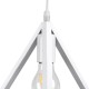 GloboStar® TRIANGLE 00617 Μοντέρνο Κρεμαστό Φωτιστικό Πλέγμα Τρίφωτο 3 x E27 IP20 Λευκό Μέταλλο - Μ49 x Π49 x Y130cm GloboStar® TRIANGLE 00617 Μοντέρνο Κρεμαστό Φωτιστικό Πλέγμα Τρίφωτο 3 x E27 IP20 Λευκό Μέταλλο - Μ49 x Π49 x Y130cm