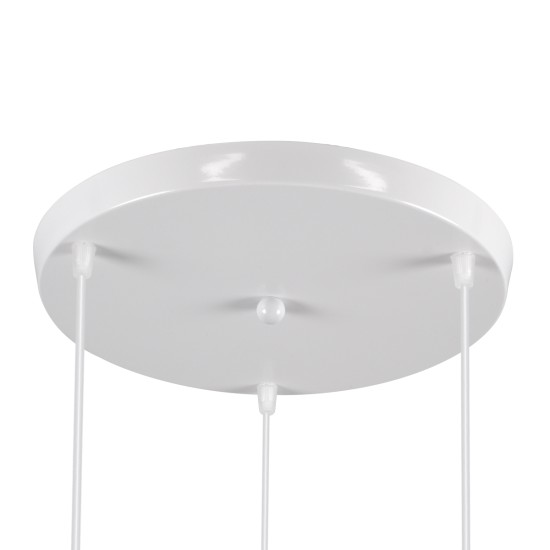 GloboStar® TRIANGLE 00617 Μοντέρνο Κρεμαστό Φωτιστικό Πλέγμα Τρίφωτο 3 x E27 IP20 Λευκό Μέταλλο - Μ49 x Π49 x Y130cm GloboStar® TRIANGLE 00617 Μοντέρνο Κρεμαστό Φωτιστικό Πλέγμα Τρίφωτο 3 x E27 IP20 Λευκό Μέταλλο - Μ49 x Π49 x Y130cm