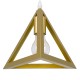 GloboStar® TRIANGLE 00620 Μοντέρνο Κρεμαστό Φωτιστικό Πλέγμα Τρίφωτο 3 x E27 IP20 Χρυσό Μέταλλο - Μ49 x Π49 x Y130cm GloboStar® TRIANGLE 00620 Μοντέρνο Κρεμαστό Φωτιστικό Πλέγμα Τρίφωτο 3 x E27 IP20 Χρυσό Μέταλλο - Μ49 x Π49 x Y130cm