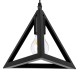 GloboStar® TRIANGLE 00621 Μοντέρνο Κρεμαστό Φωτιστικό Ράγα Τρίφωτο 3 x E27 IP20 Μαύρο Μέταλλο - Μ70 x Π22 x Y130cm GloboStar® TRIANGLE 00621 Μοντέρνο Κρεμαστό Φωτιστικό Ράγα Τρίφωτο 3 x E27 IP20 Μαύρο Μέταλλο - Μ70 x Π22 x Y130cm